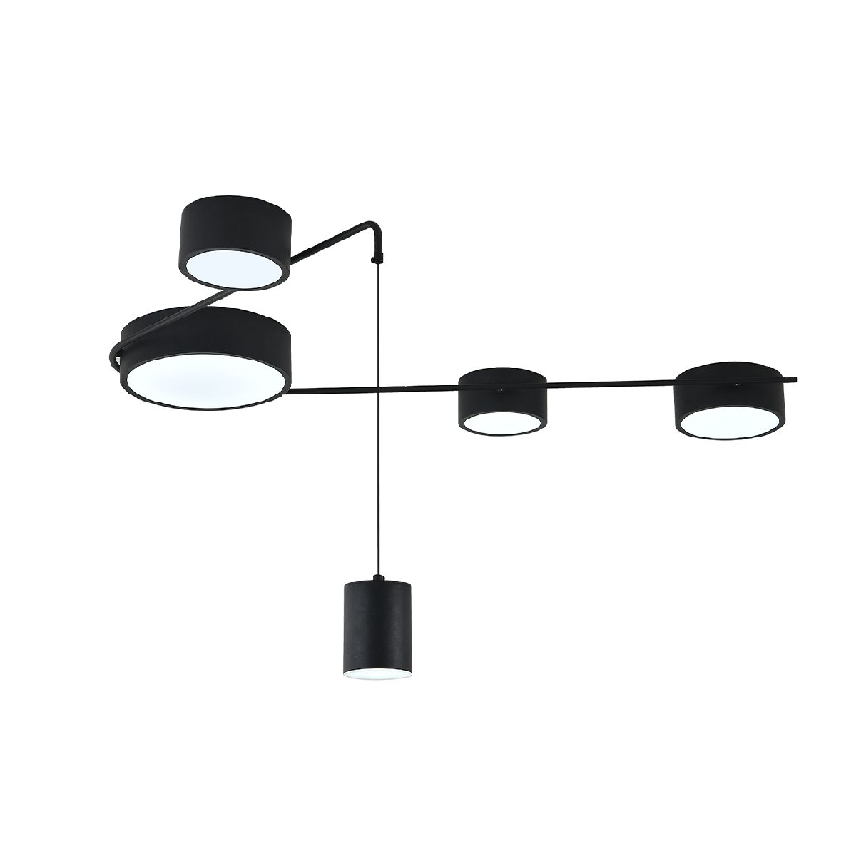 потолочный светильник indigo modulo 14028/5с black v000161l
