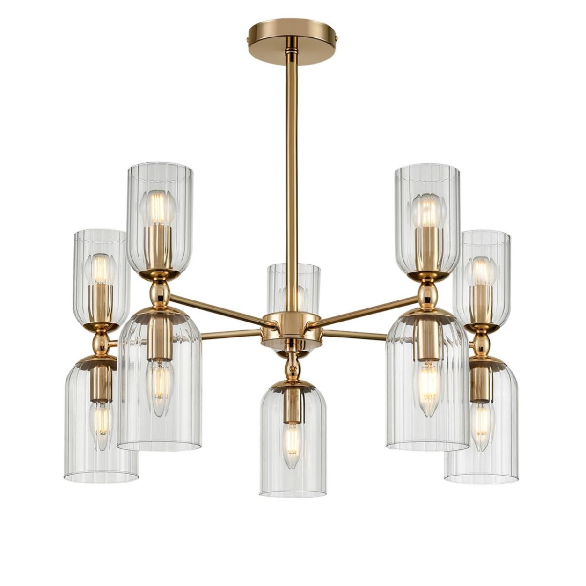 люстра на штанге lumion kassia 6586/10