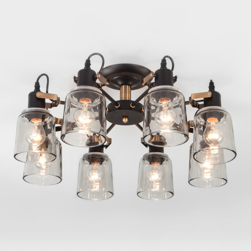 люстра на штанге eurosvet 70111/8 черный