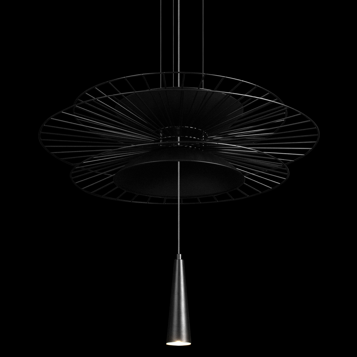 подвесная люстра loft it star 10141b/600 black