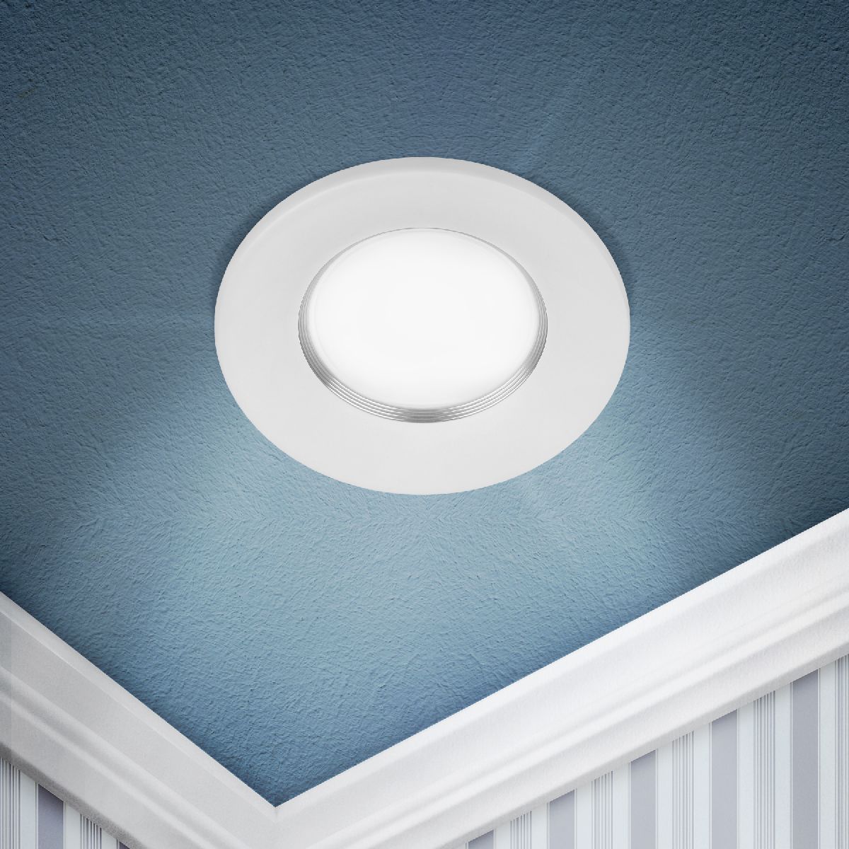 встраиваемый светильник эра kl107 wh/sl б0061096