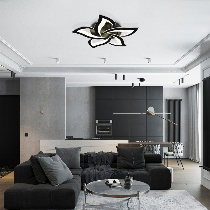 потолочная люстра natali kovaltseva innovation style 83002 black