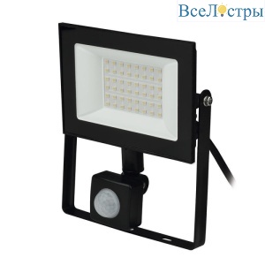 ULF-F62-50W/6500K Sensor IP54 200-240В Black