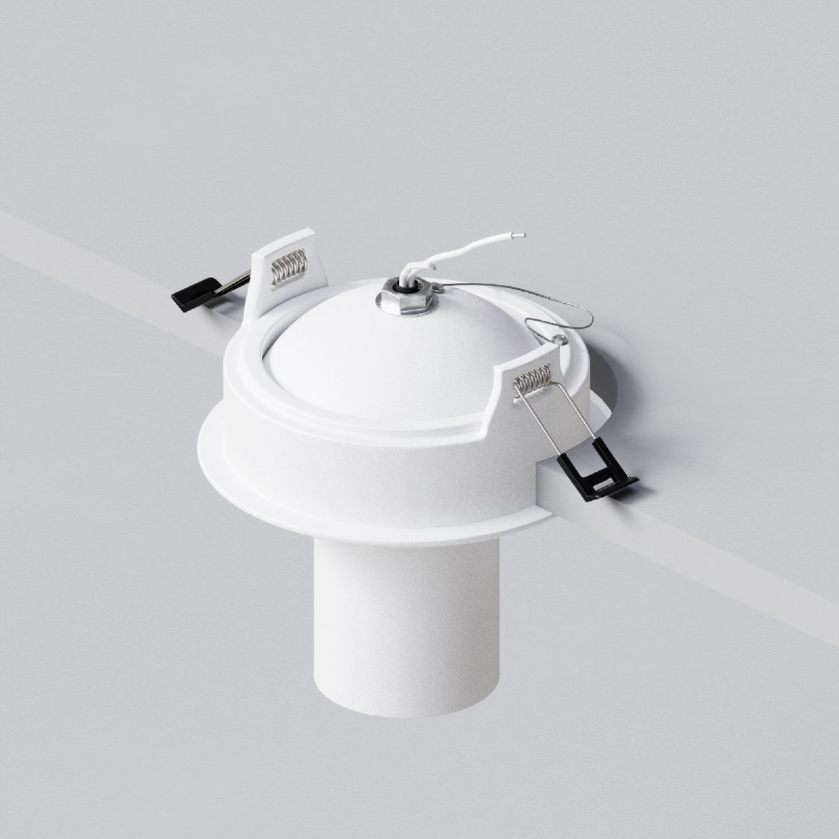 встраиваемый светильник maytoni focus s c048cl-01-gu10-w