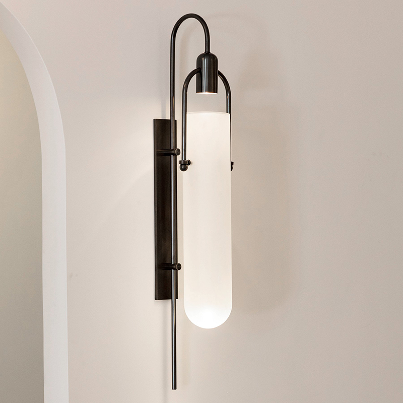 бра delight collection arc well b6066w/l black/white