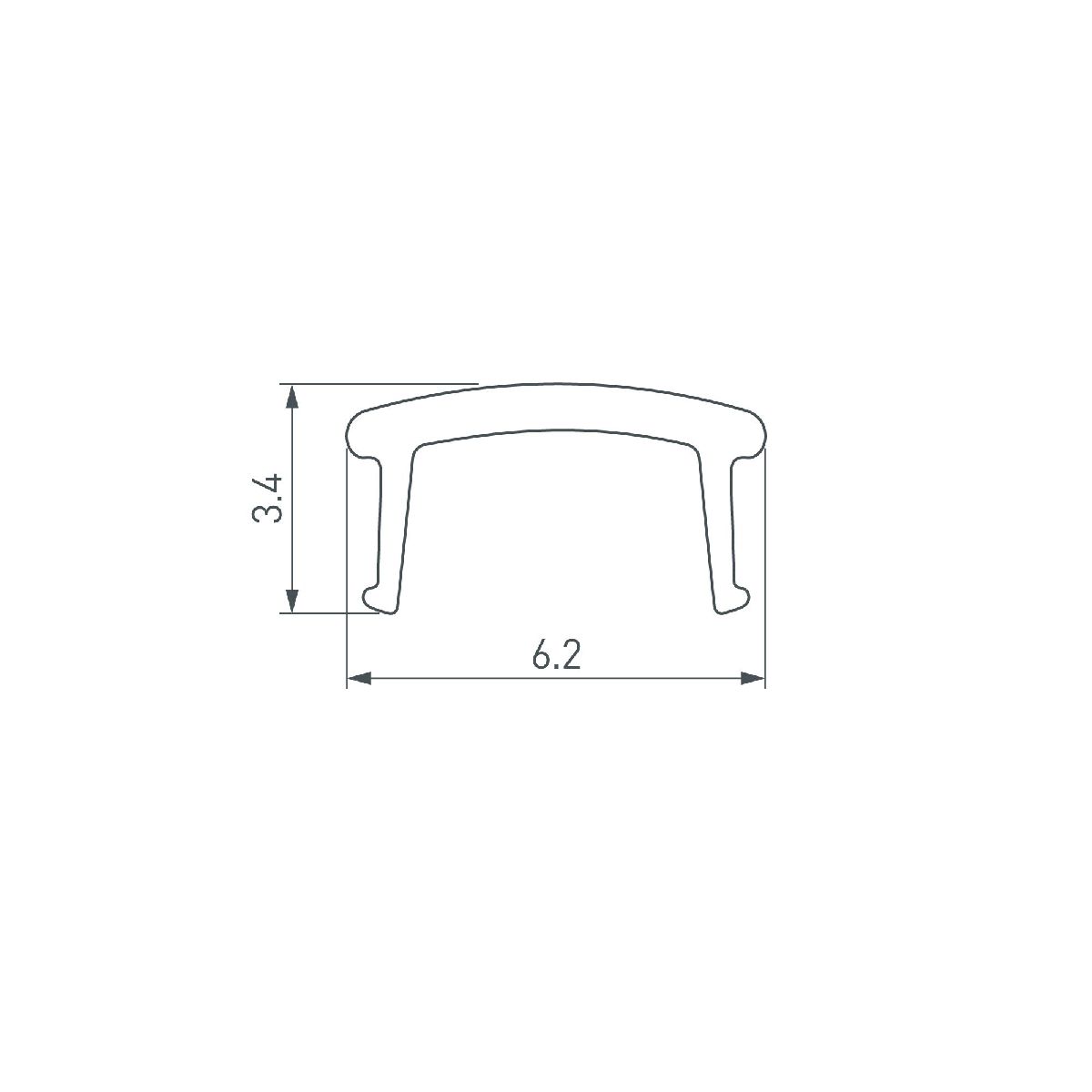 экран arlight plintus-h40-2000 opal 052406