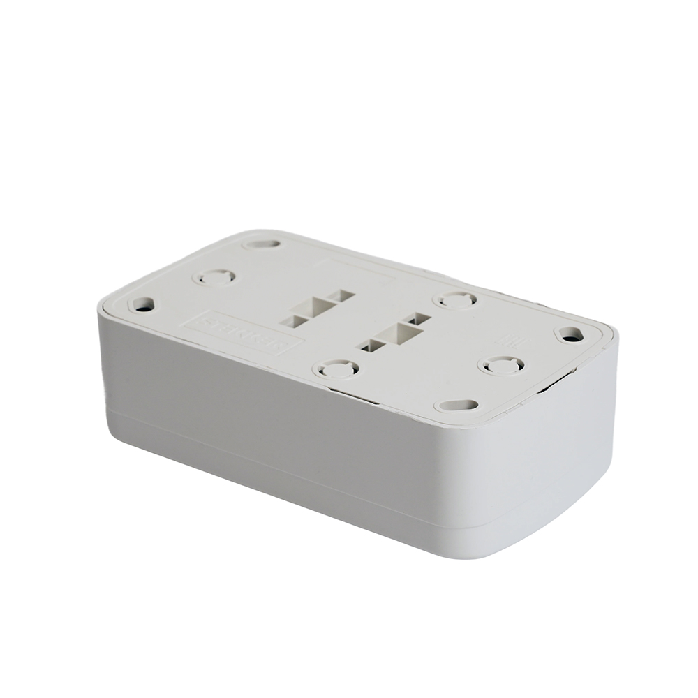 розетка накладная 2-местная stekker basic pst10-502-20 50075