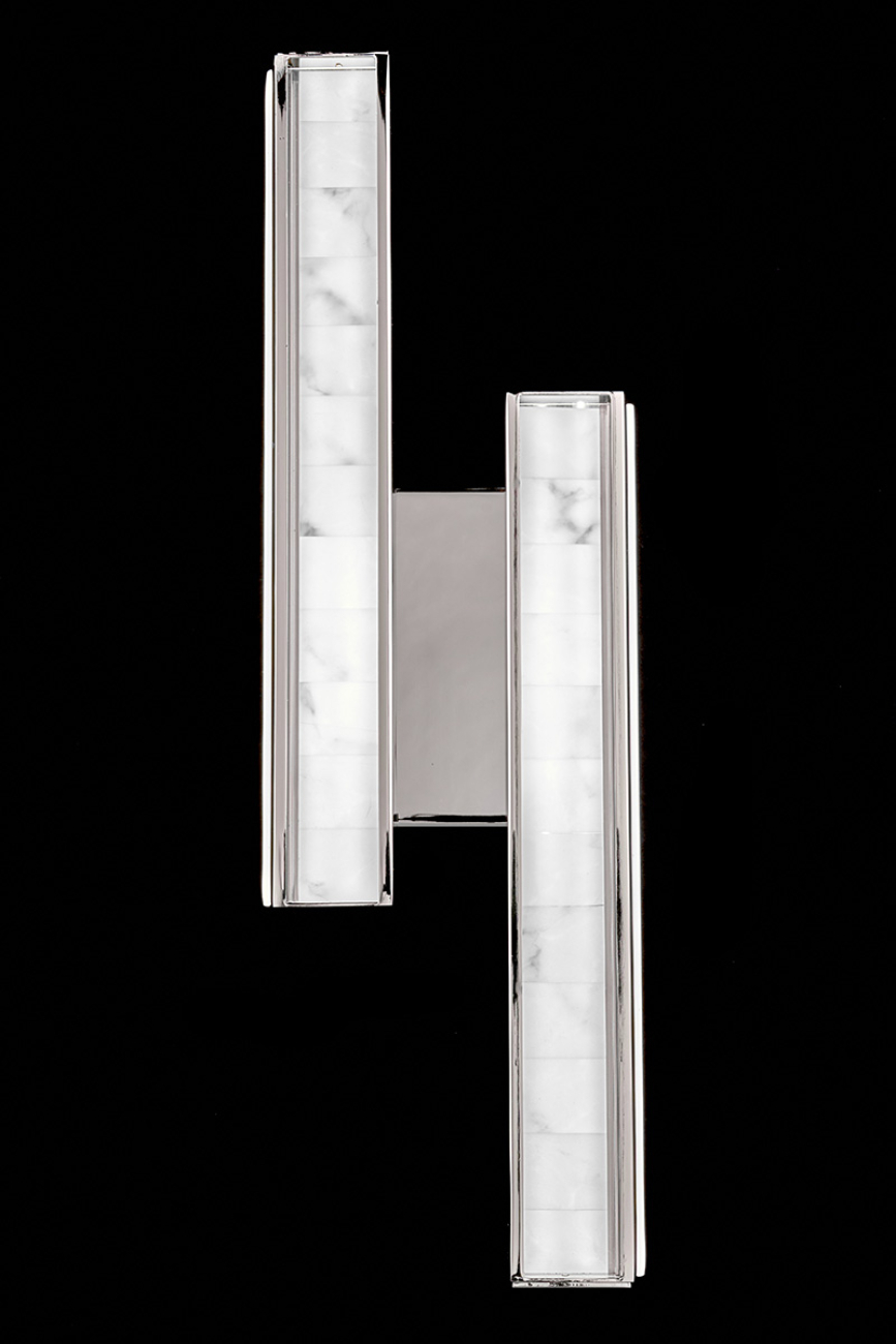 бра christine le7702/2w black chrome