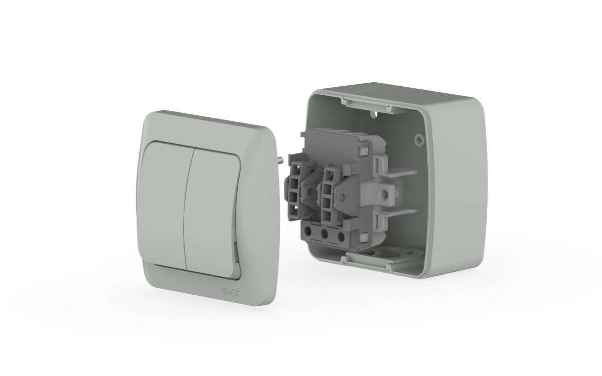 выключатель двухклавишный elbi eva 554-011500-202