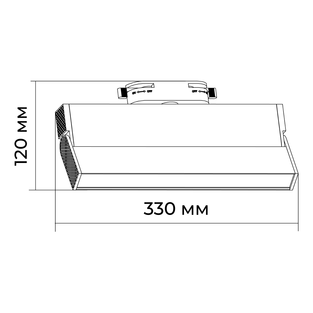 трековый однофазный светильник apeyron 25-17