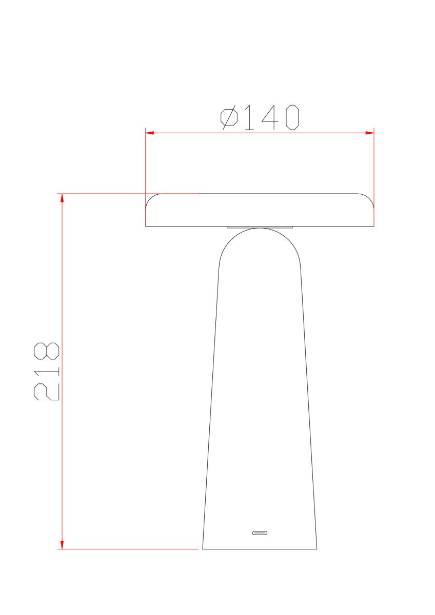настольная аккумуляторная лампа freya mushroom fr6109tl-l4w