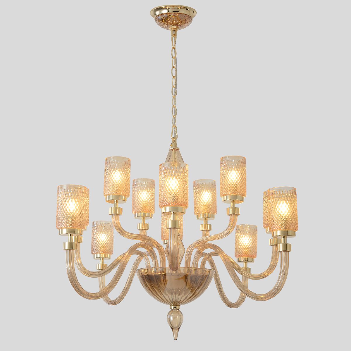 подвесная люстра crystal lux silvestro sp12 amber