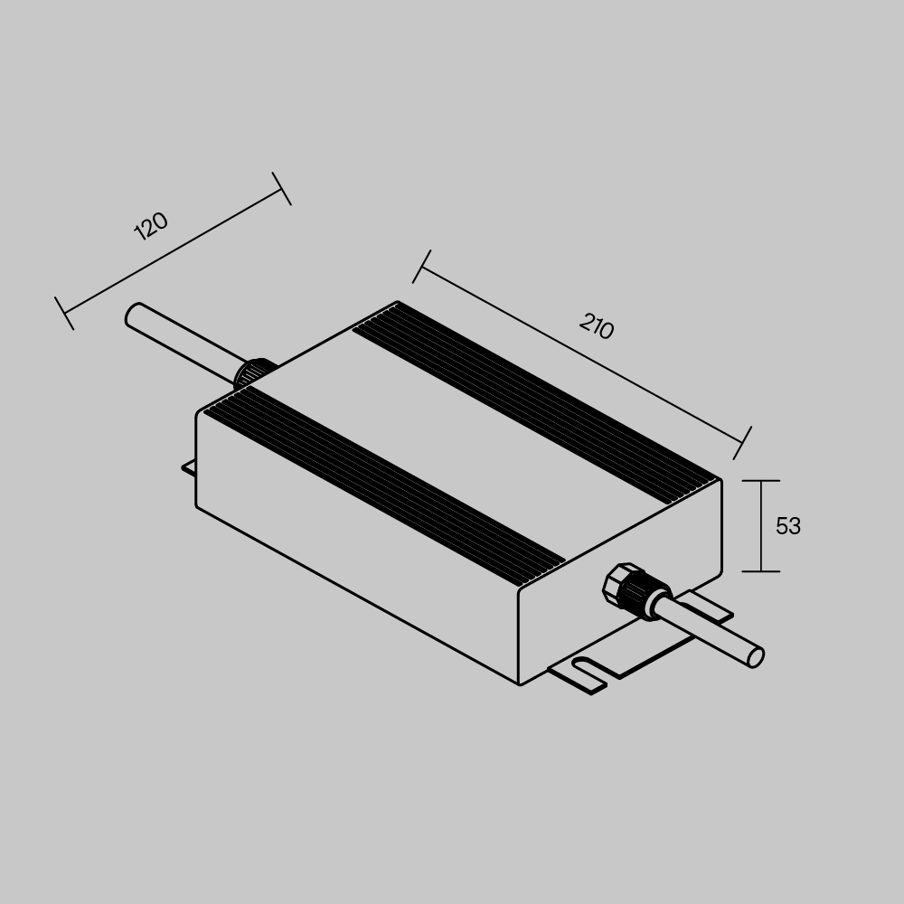 блок питания maytoni led strip psl008 48в 600вт ip67 832001