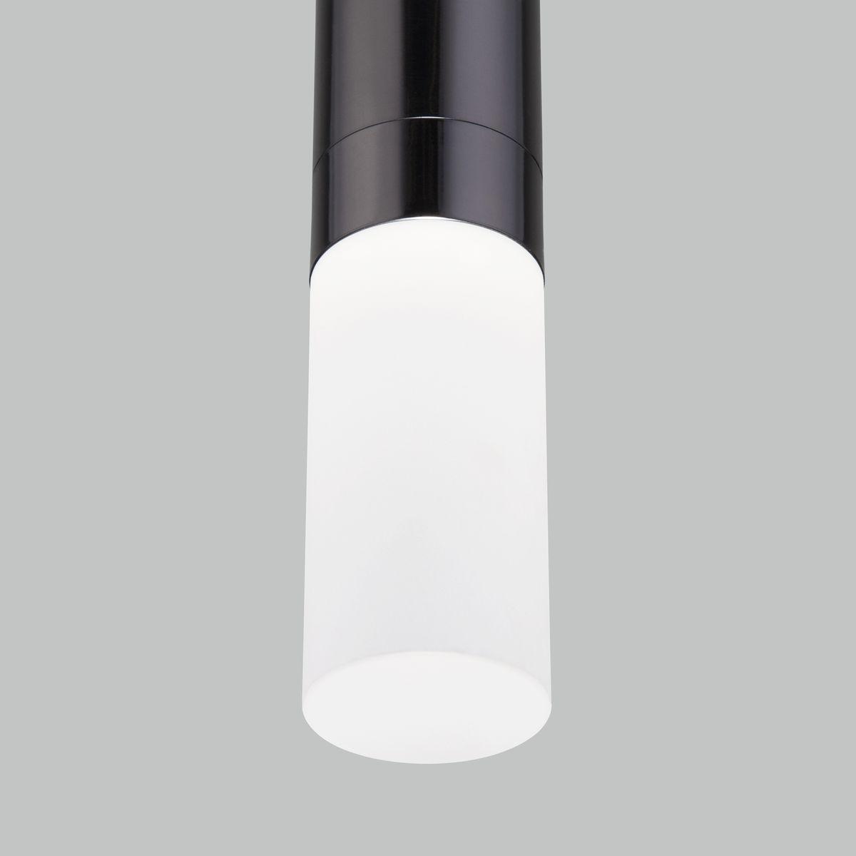 подвесной светодиодный светильник eurosvet axel 50210/1 led черный жемчуг