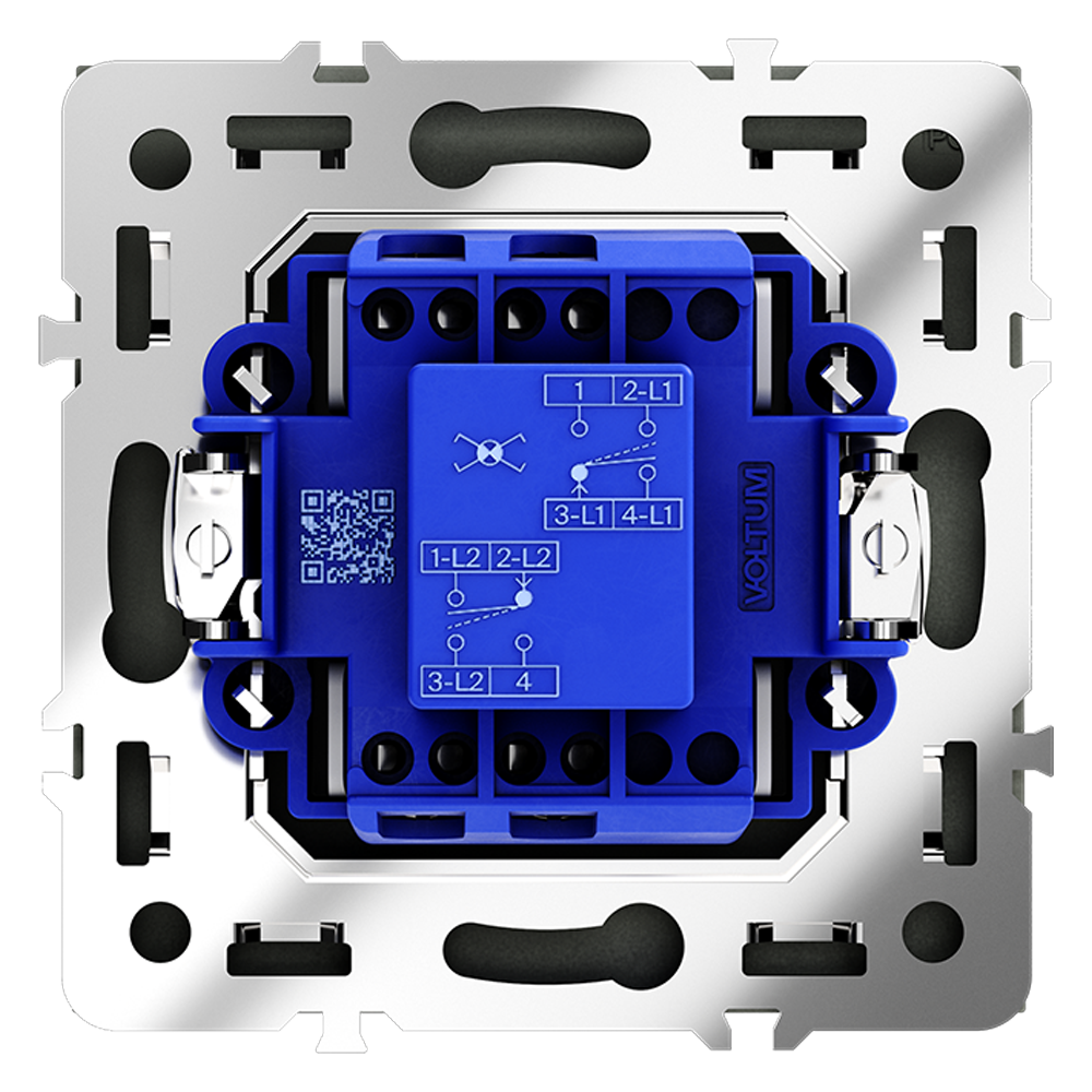 перекрестный переключатель одноклавишный voltum s70 vls010506