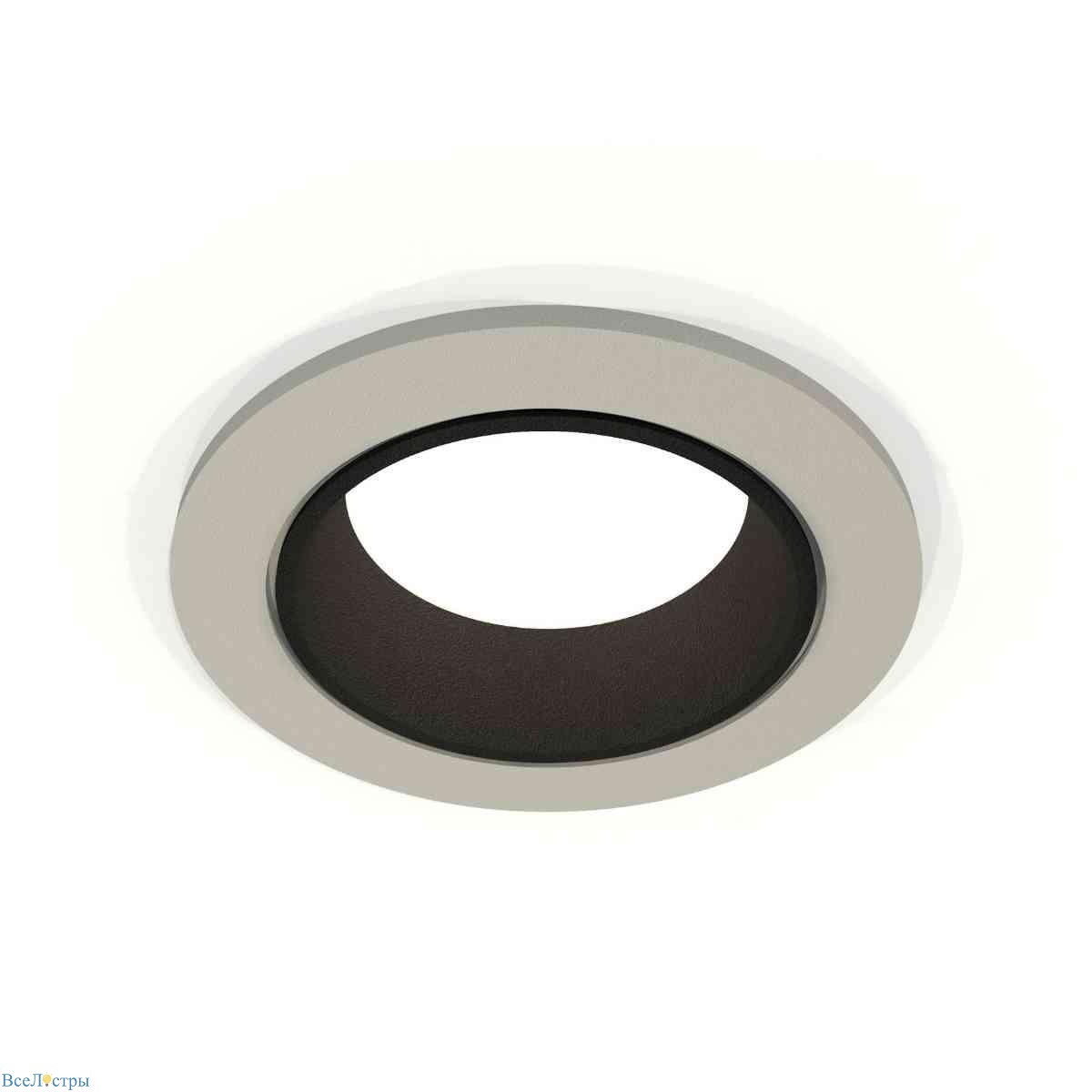комплект встраиваемого светильника ambrella light techno spot xc6514002 sgr/sbk серый песок/черный песок (c6514, n6111)