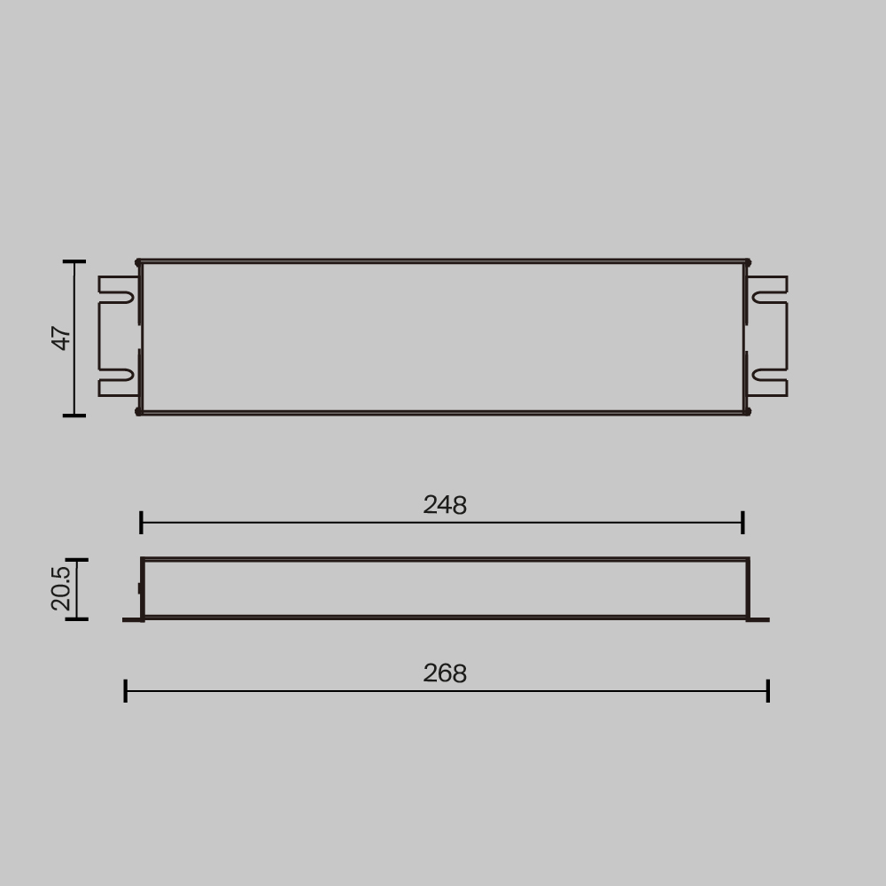 источник напряжения maytoni triac 150вт dc24в ip67 734003