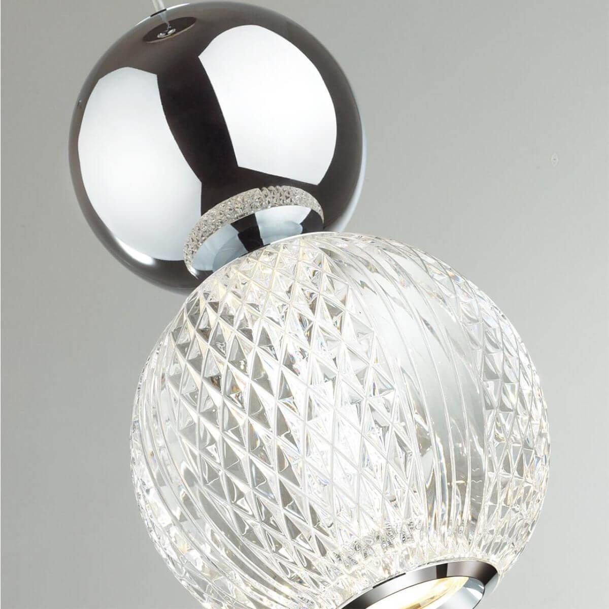 подвесной светодиодный светильник odeon light crystal 5007/7l