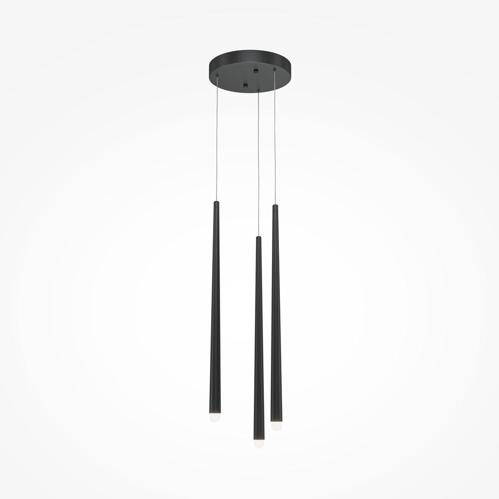 подвесной светодиодный светильник maytoni cascade mod132pl-l18bk