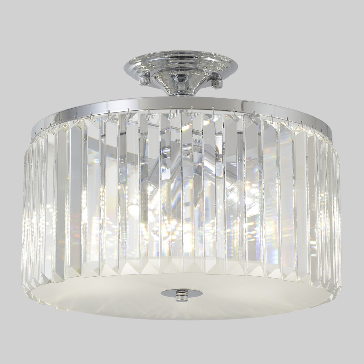 потолочная люстра crystal lux hilton pl4 chrome