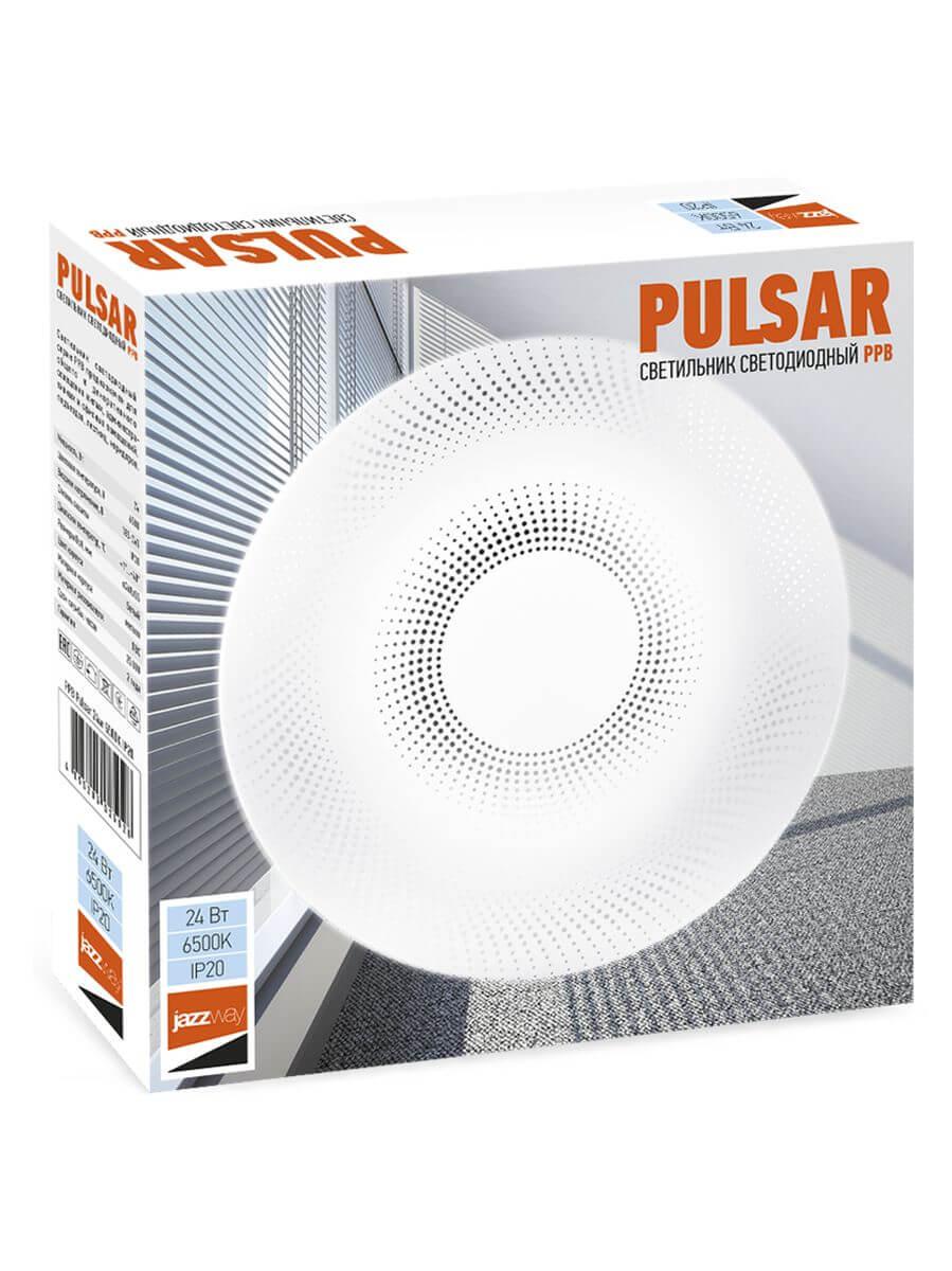 настенно-потолочный светодиодный светильник jazzway ppb pulsar 5025028