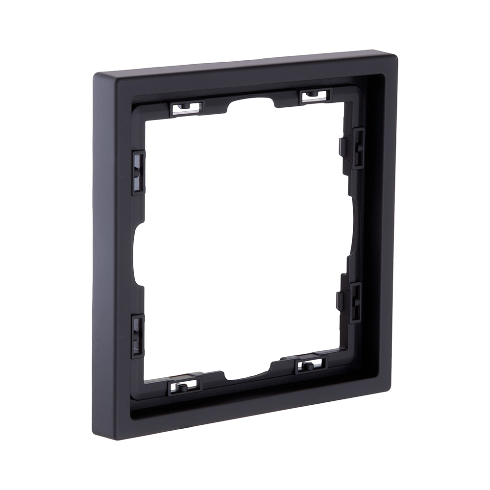 рамка 1-постовая, черный матовый kollinger eclipse ec1bk