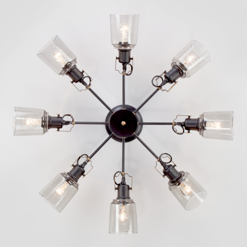 люстра на штанге eurosvet 70111/8 черный