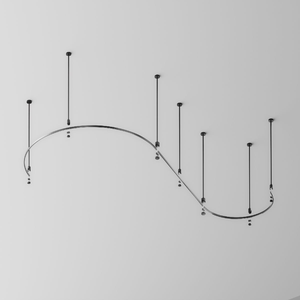 шинопровод накладной/подвесной maytoni flarity trx154-2sr-d1200-b