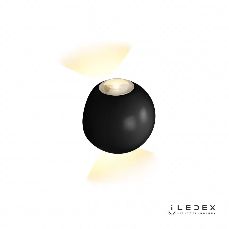 настенный светильник iledex rainbow zd8168-6w rgb bk
