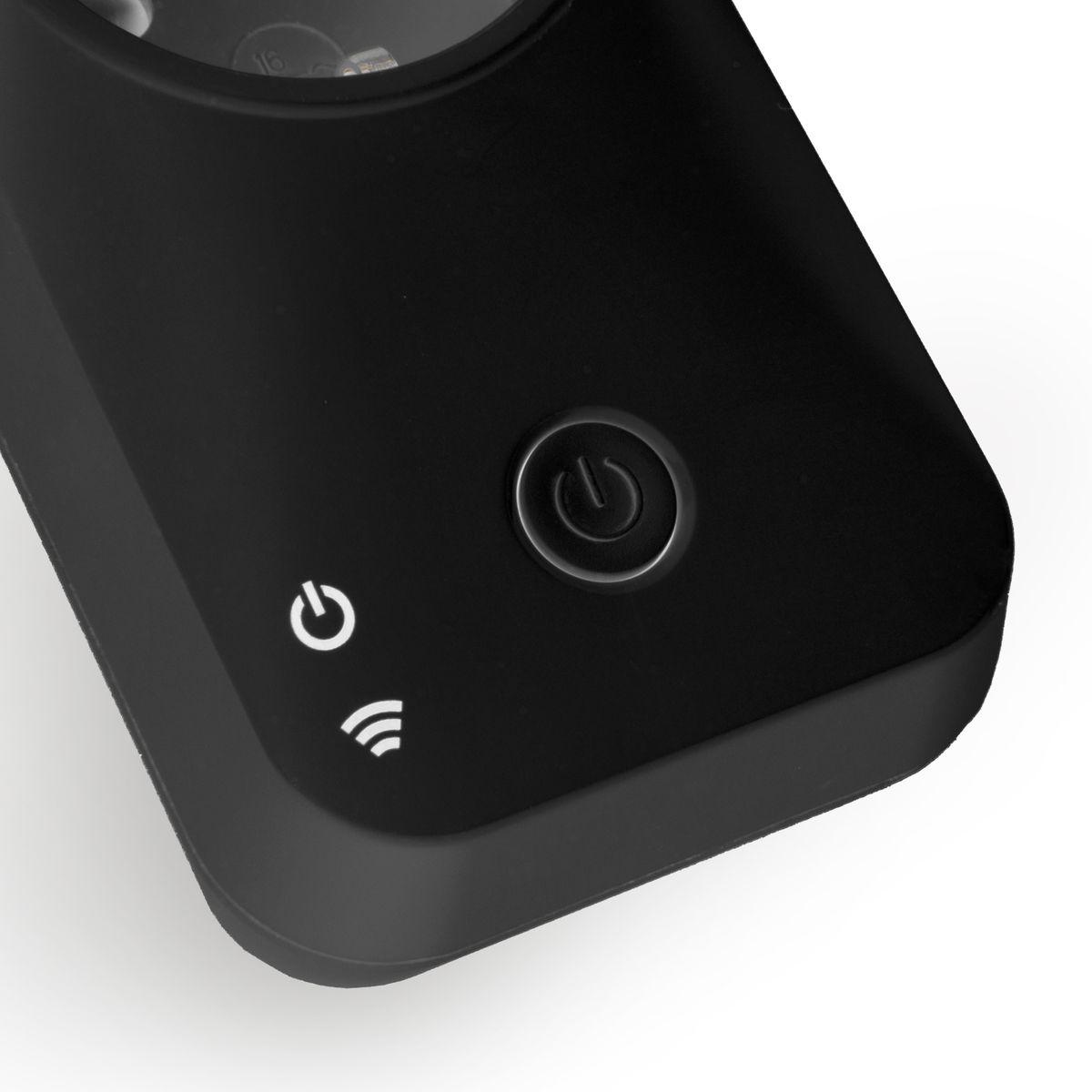 умная розетка wi-fi elektrostandard 76100/00 черная a054336