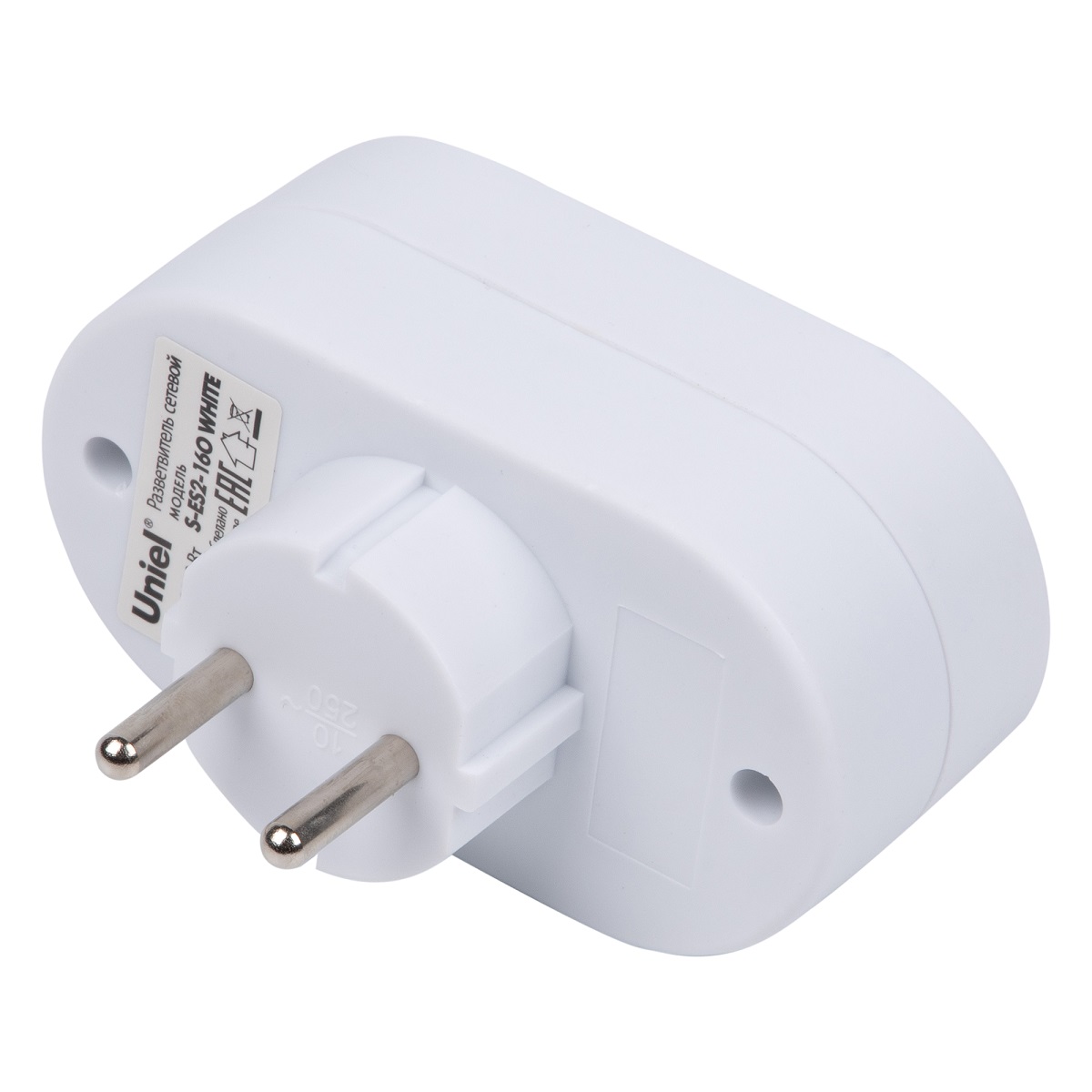 сетевой разветвитель uniel s-es2-16o white ul-00011233