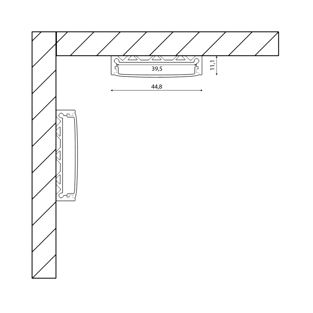 профиль алюминиевый swg sf-4411 001137