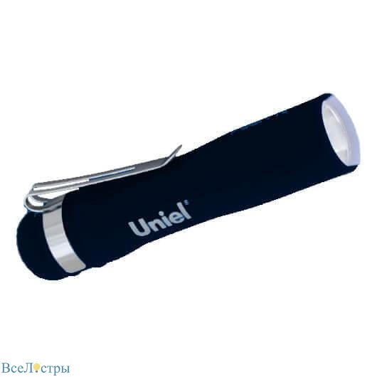карманный светодиодный фонарь uniel от батареек 95х20 25 лм s-ld045-b black ul-00000207