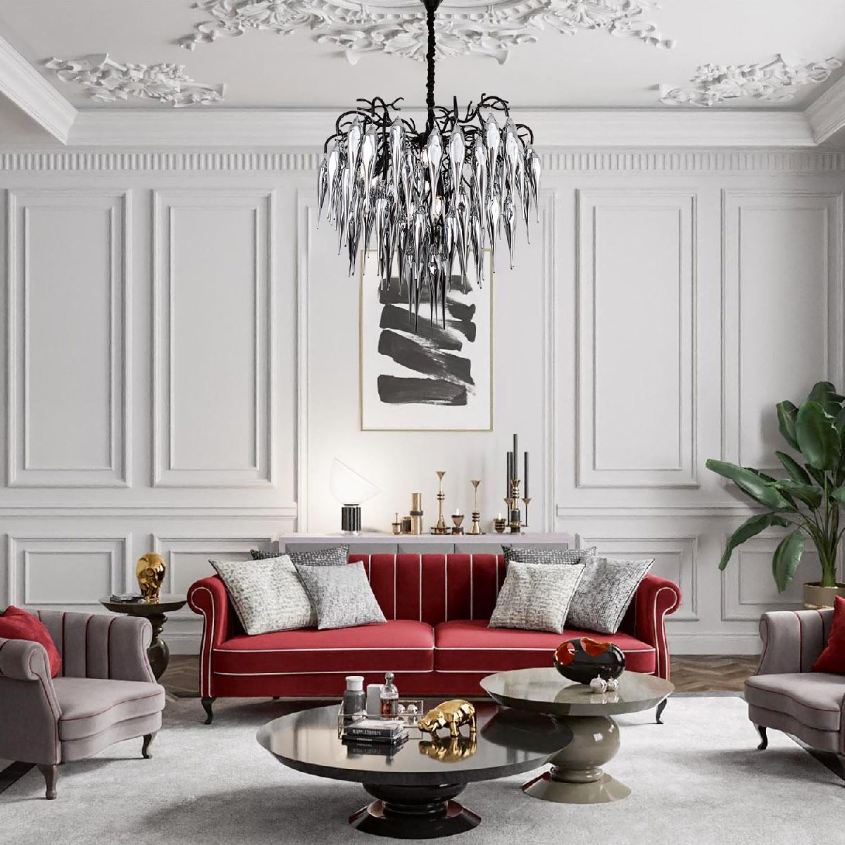 подвесная люстра modestyle ms.2115.800 bk