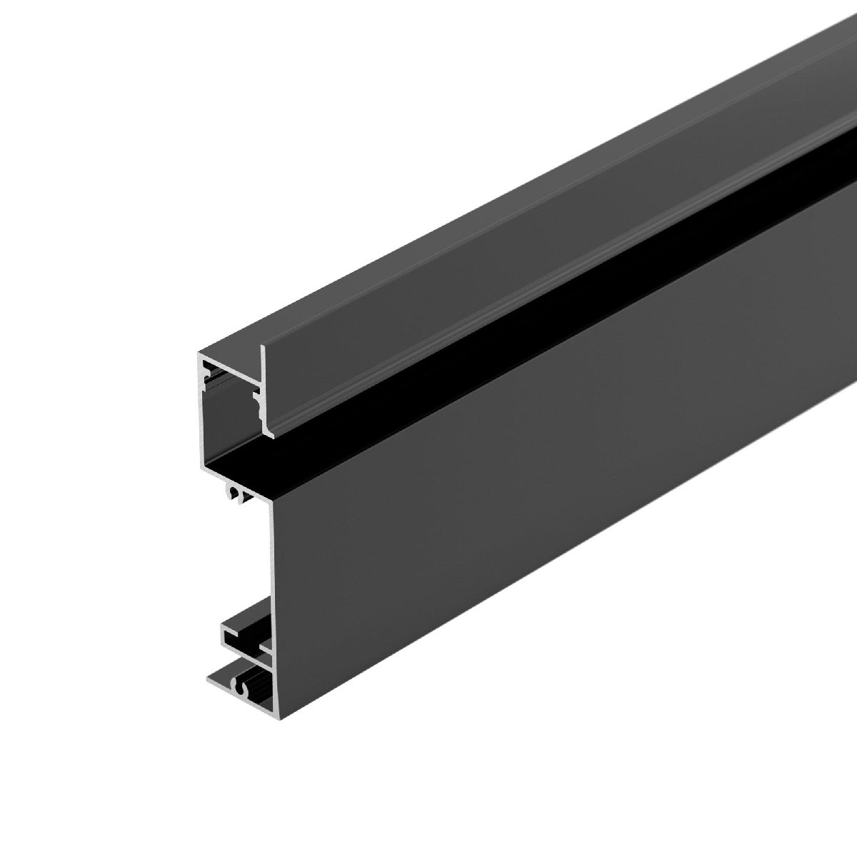 профиль arlight plintus-h73-f-2000 black 043480