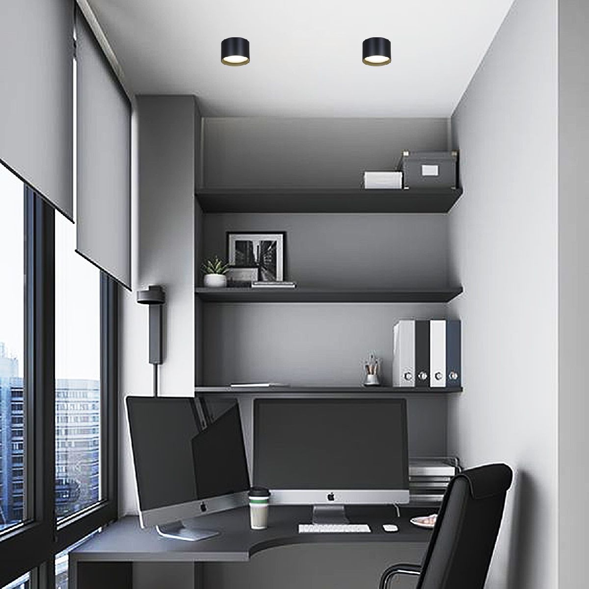 накладной светильник reluce 53006-9.5-001ld gx53 bk