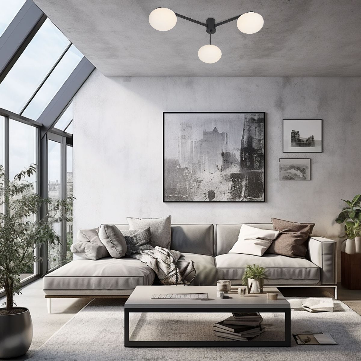 потолочная люстра eurosvet opaline 70220/3 черный a065764