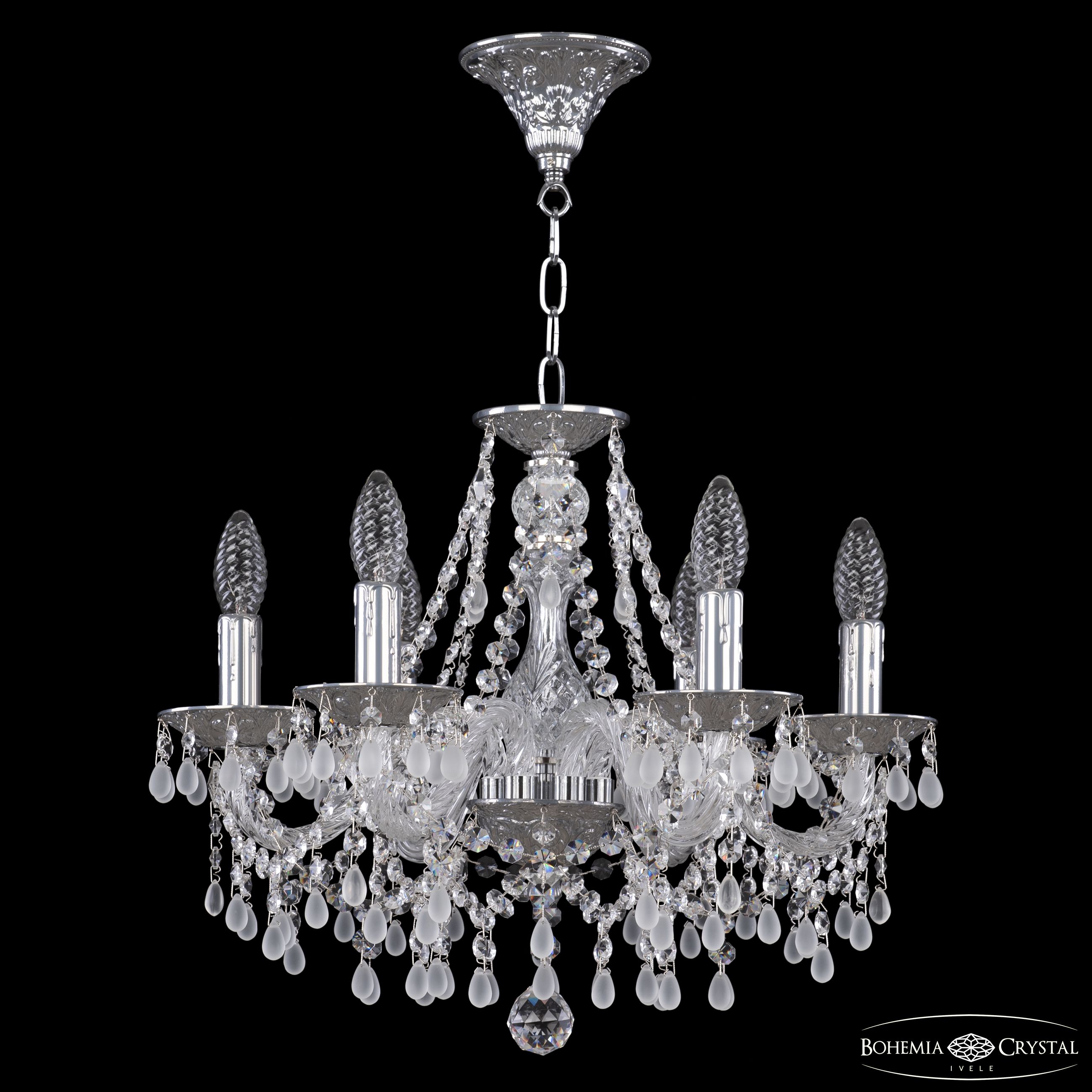 подвесная люстра bohemia ivele crystal al16310/6/160 cg v0300