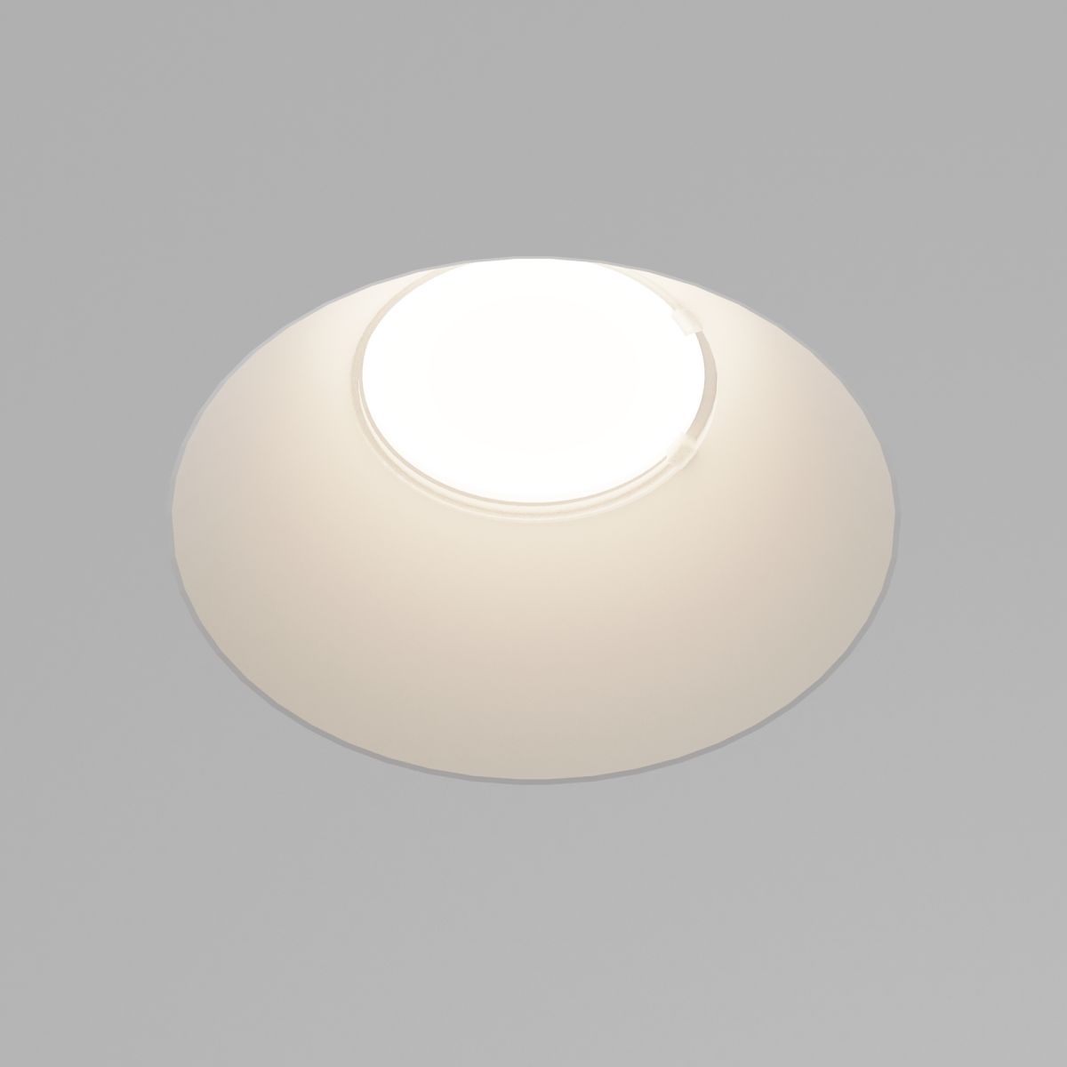 встраиваемый светильник maytoni technical gyps modern dl129-gu10-01-w