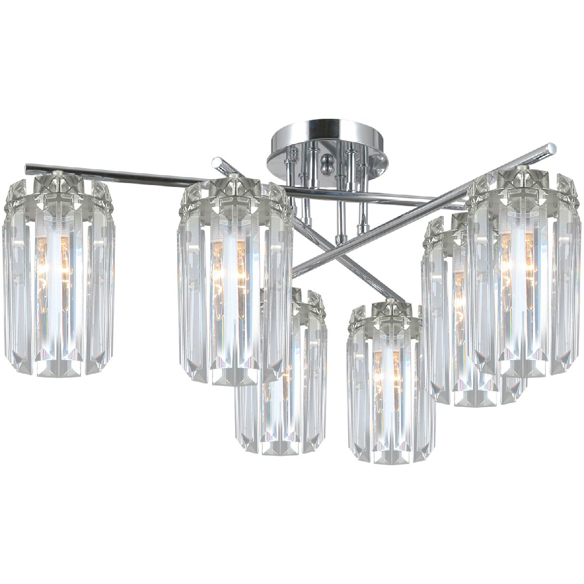 потолочная люстра illumico il3566-6csq-24 cr lyra