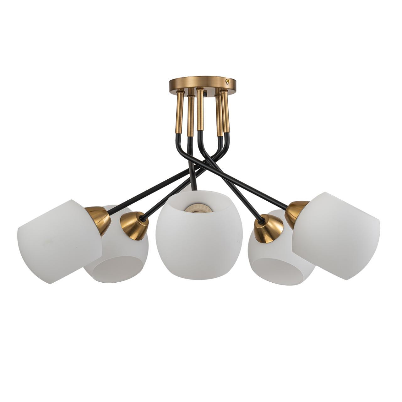 потолочная люстра escada bond 2113/5p copper/black
