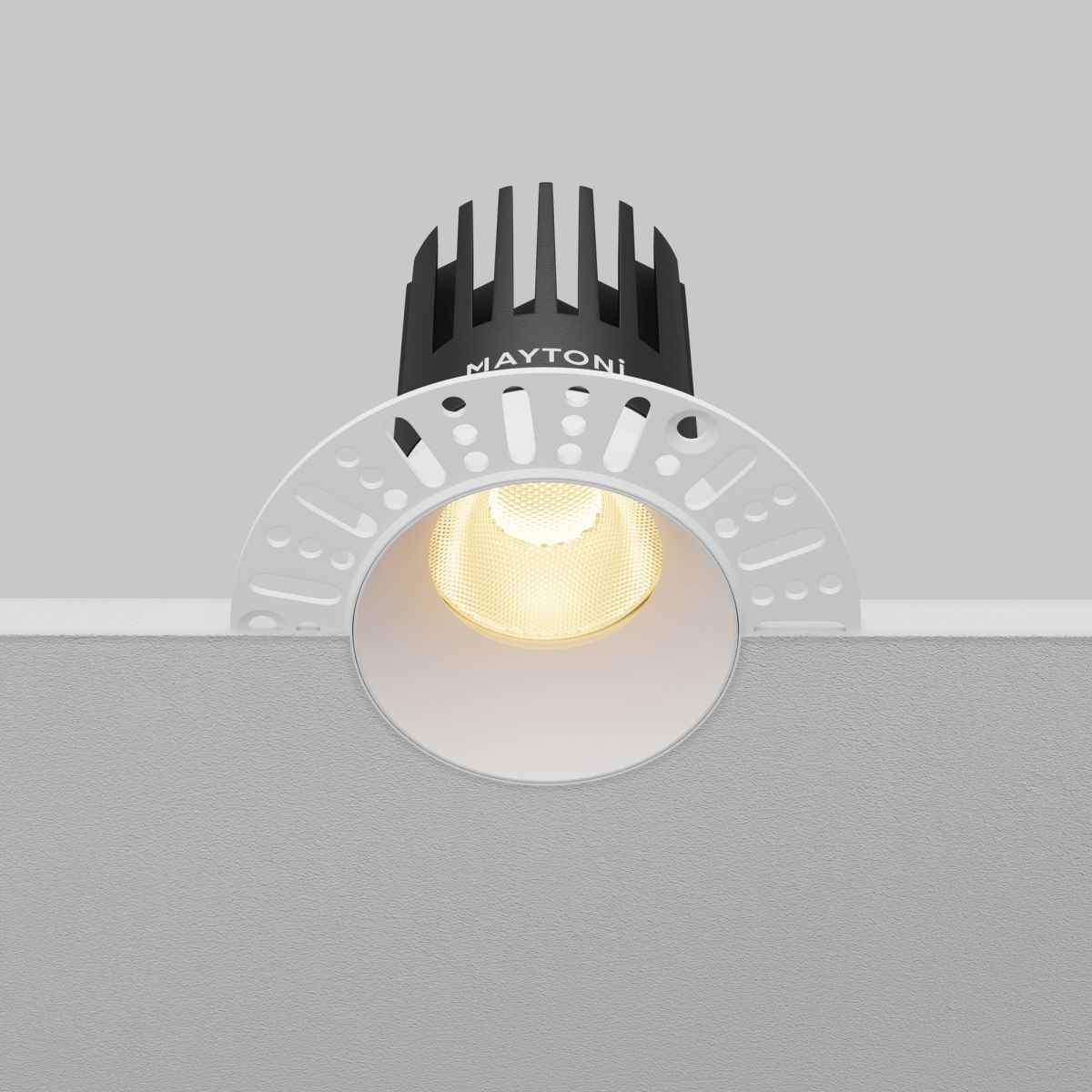 встраиваемый светильник maytoni dip dl121-15w-2.7k-trs-w