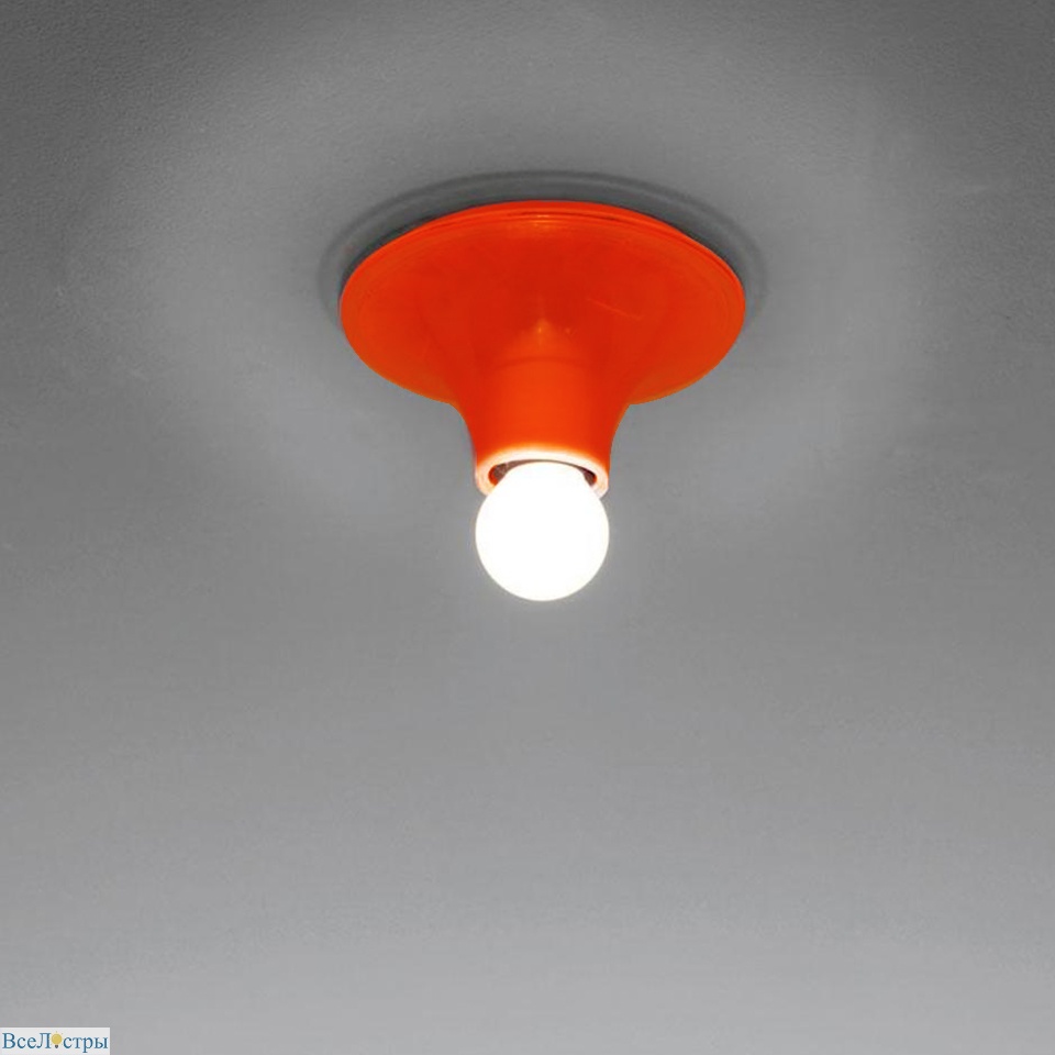настенный/потолочный светильник teti orange artemide