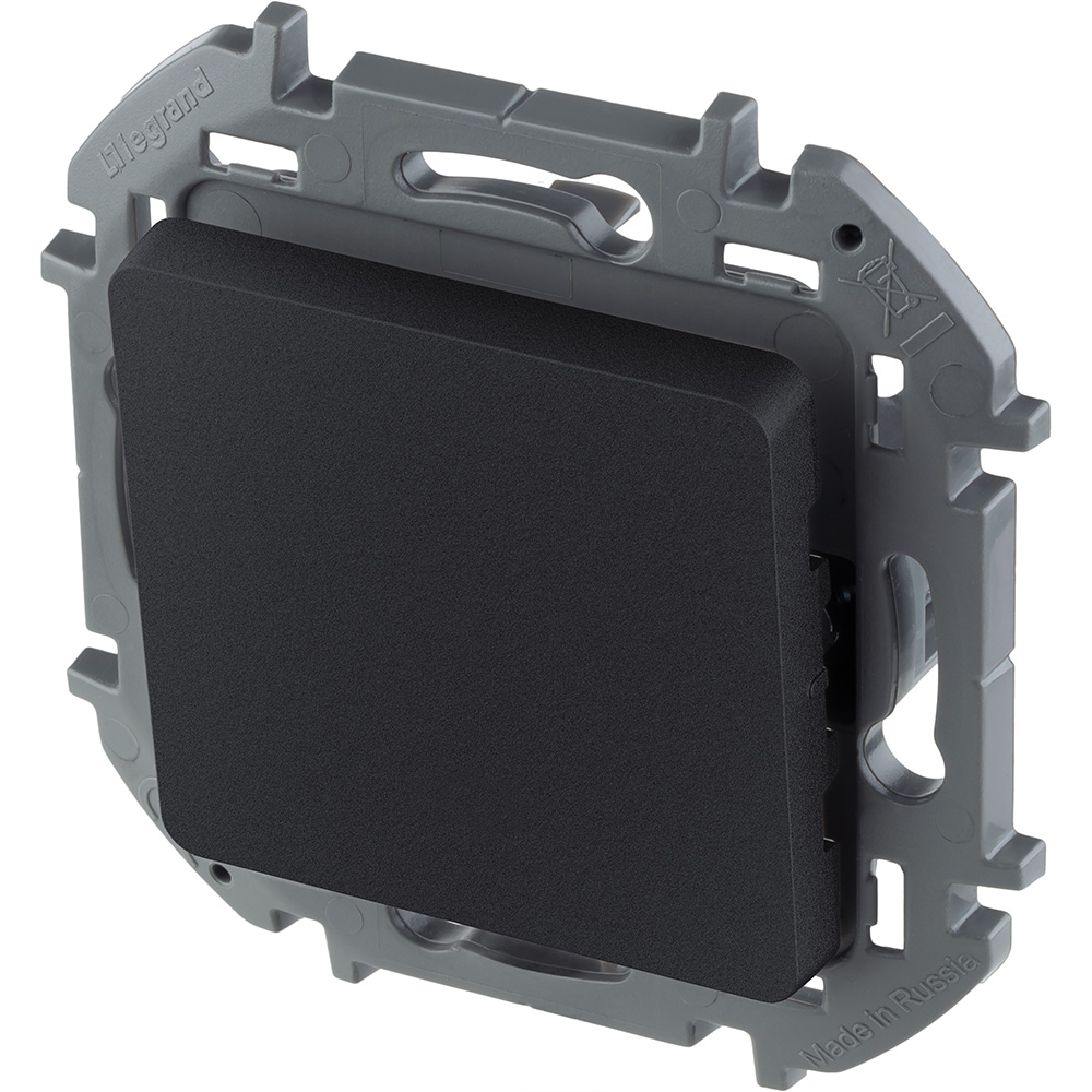 выключатель кнопочный одноклавишный legrand inspiria 673693