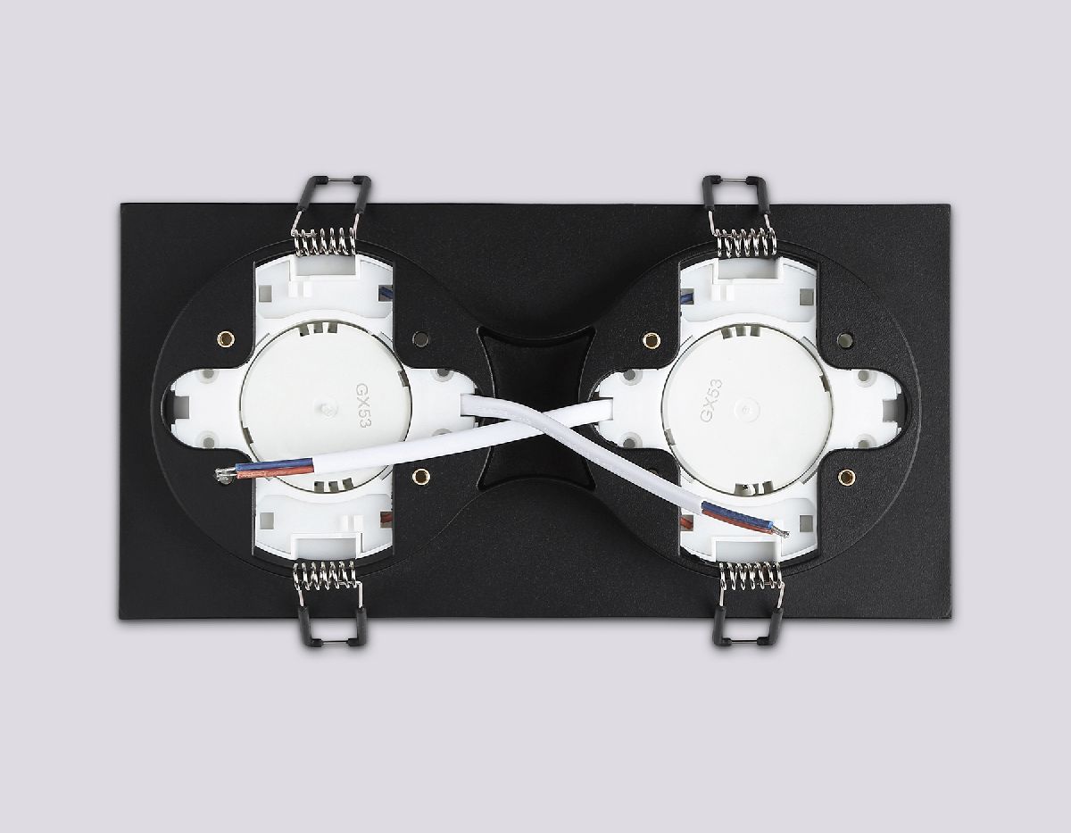 встраиваемый светильник ambrella light gx53 acrylic tech techno spot tn52424