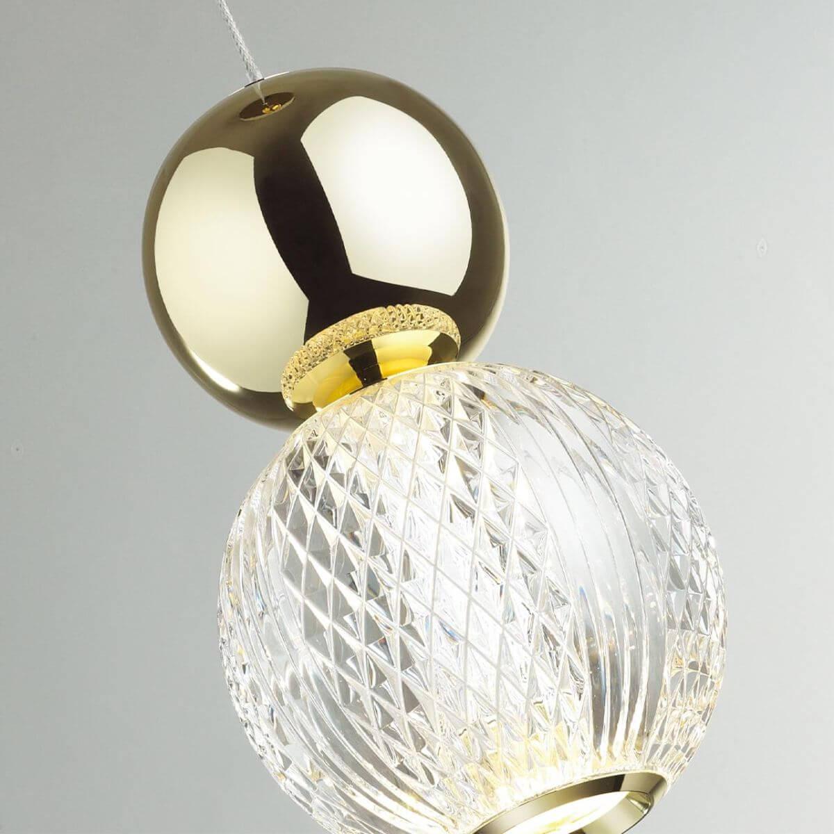 подвесной светодиодный светильник odeon light crystal 5008/7l