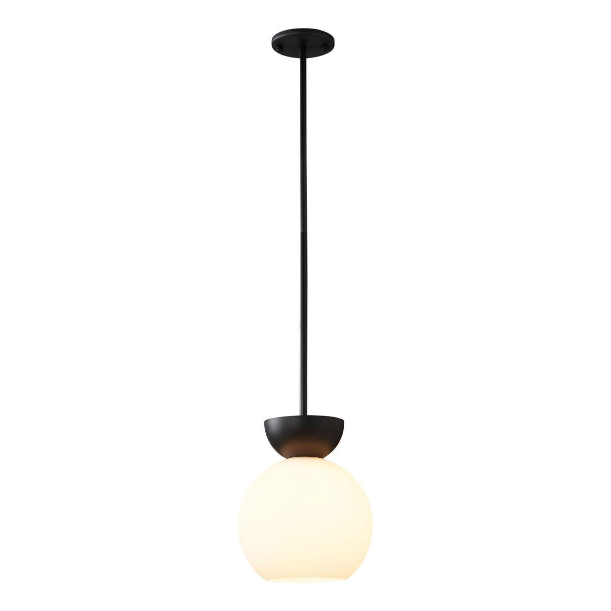 подвесной светильник ilamp mono p6079-1 bk+wh