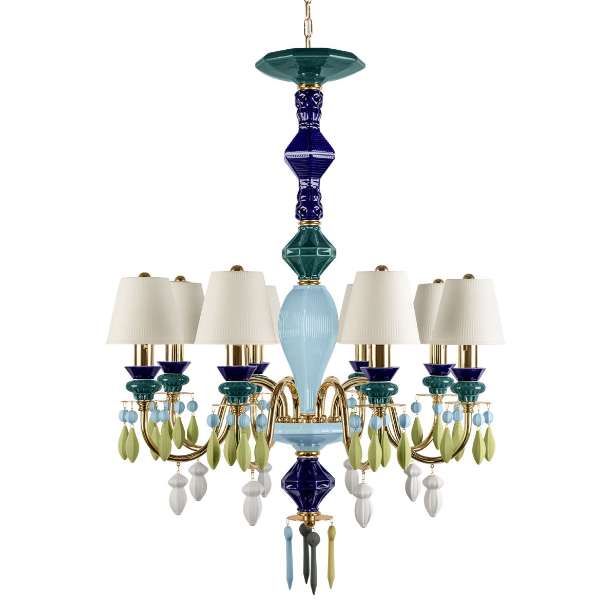 подвесная люстра loft it grace 10203/8 green