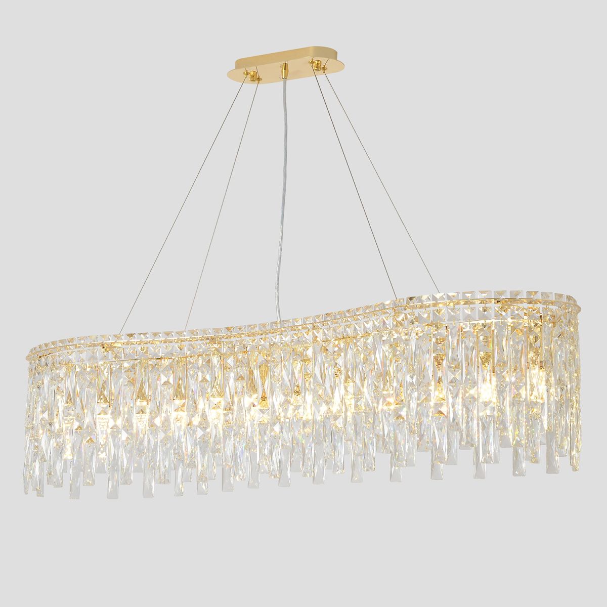 подвесная люстра crystal lux abril sp12 l1200 gold