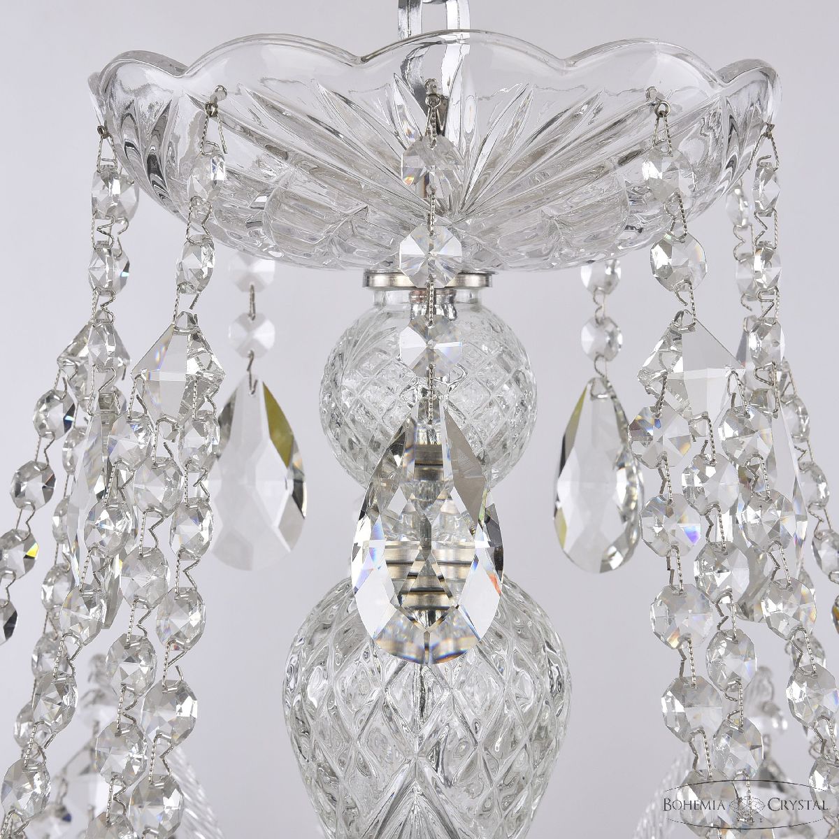 подвесная люстра bohemia ivele crystal 1411/10/360 ni